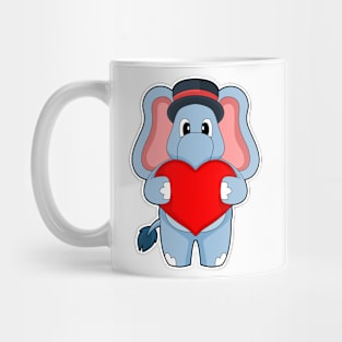 Elephant Groom Heart Wedding Mug